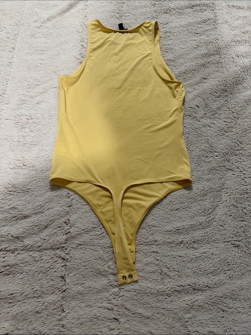 Express Yellow Tank-Style Kids One-Piece Bodysuit - Picture 3 of 4